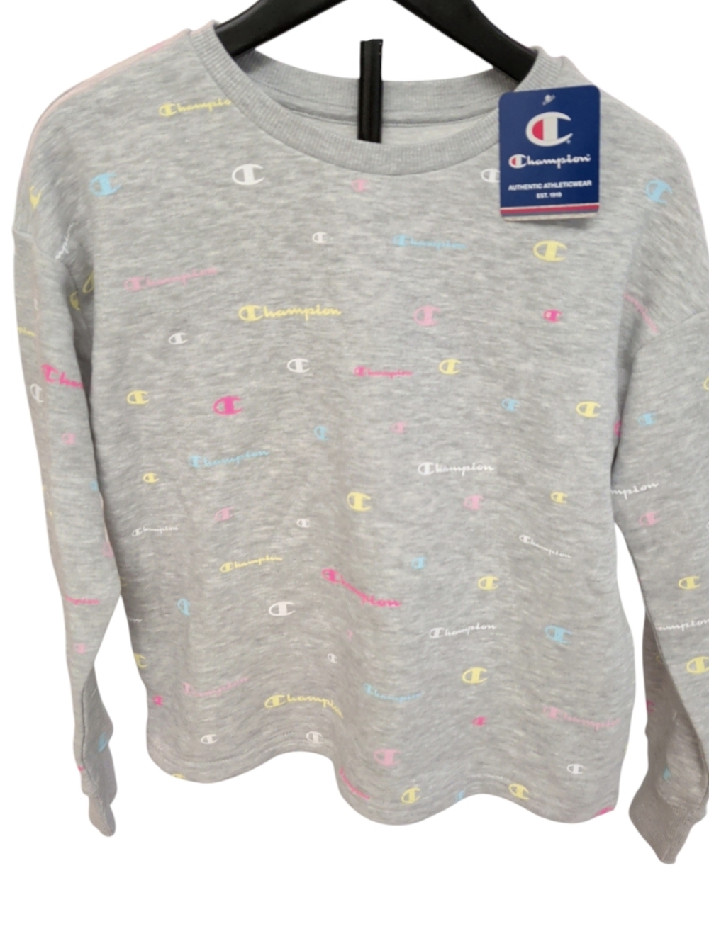 NWT Champion Rainbow Logo Sweatshirt Girl